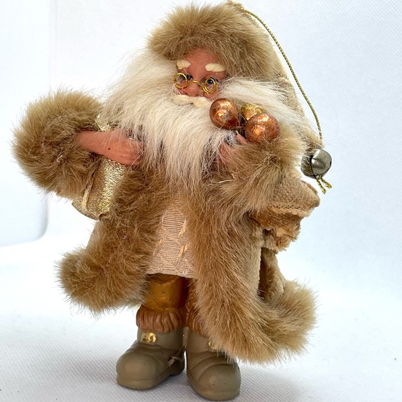 Natural Tone Santa Claus Christmas Tree Ornaments 4 - Picture 14 of 16